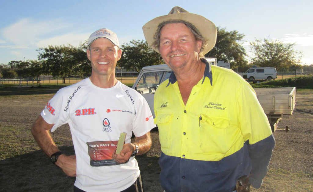 Dan met Bill during his travels and thanked everyone for their support on his Facebook page. Dan met Bill during his travels and thanked everyone for their support on his Facebook page.